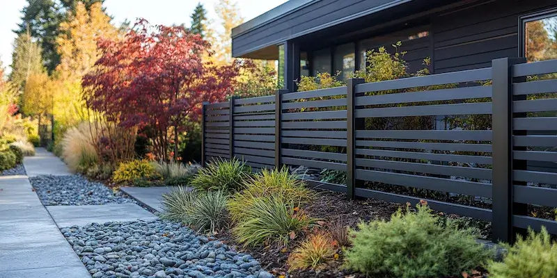 Metallzaun aus Polen mit Montage