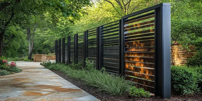 Polnische Metallzaune