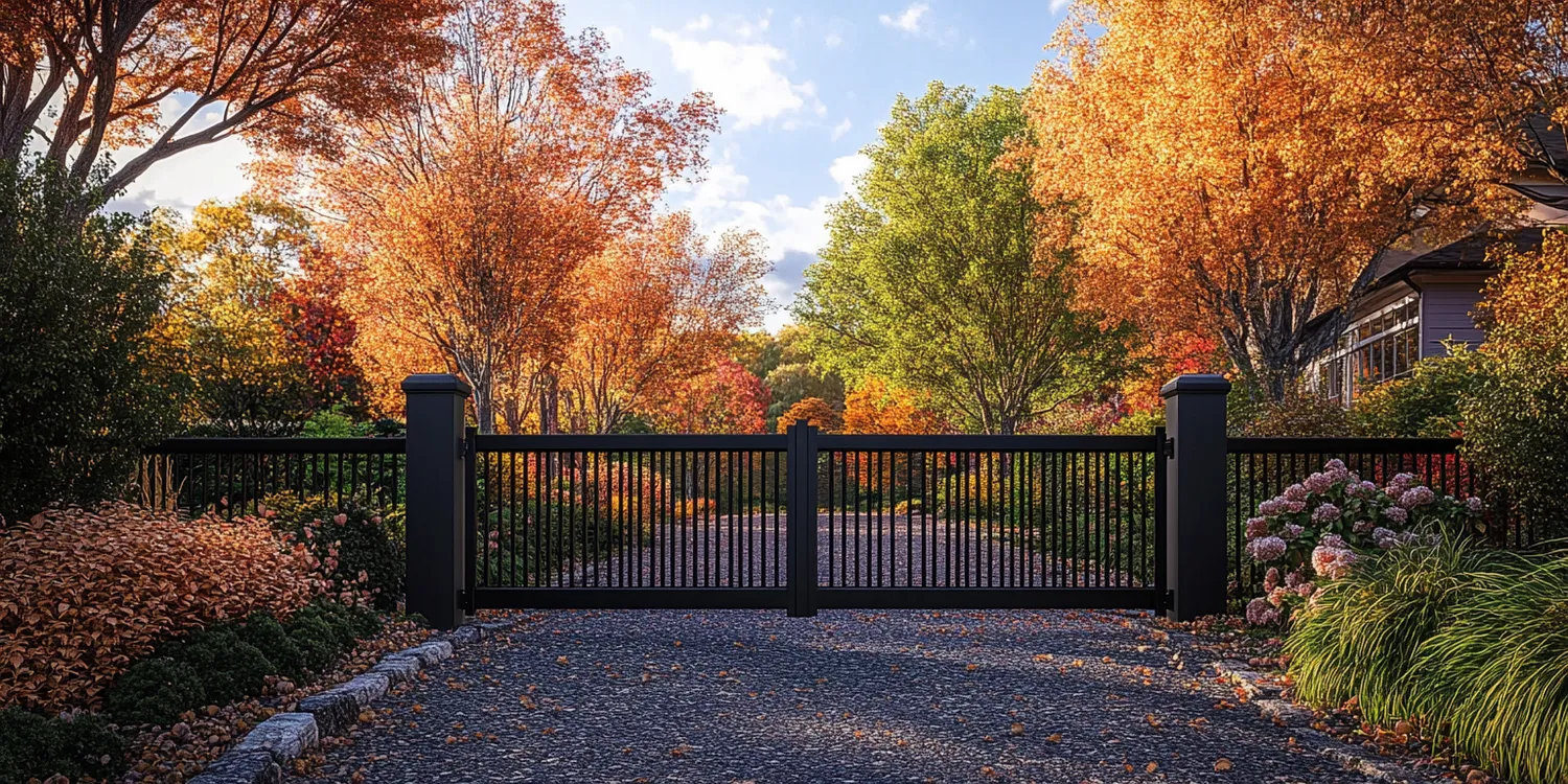 Moderne Metallzäune aus Polen